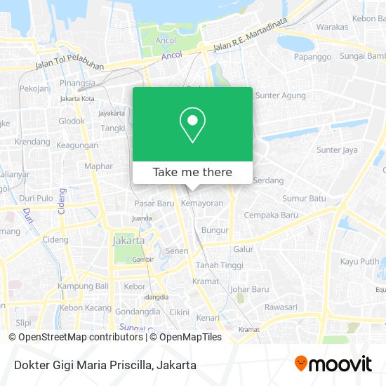 Dokter Gigi Maria Priscilla map