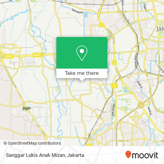 Sanggar Lukis Anak Mizan map