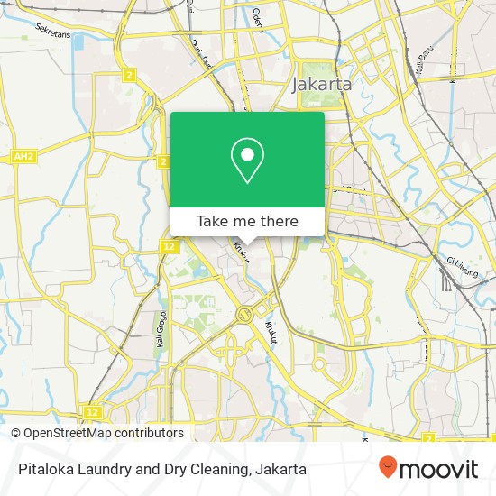 Pitaloka Laundry and Dry Cleaning, Jalan Karet Pasar Baru Barat I Tanah Abang map