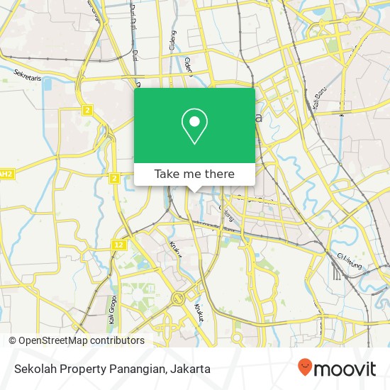 Sekolah Property Panangian, Indonesia map