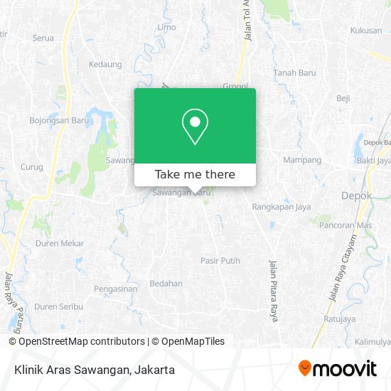 Klinik Aras Sawangan map