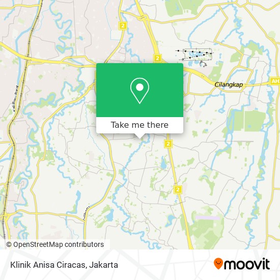 Klinik Anisa Ciracas map