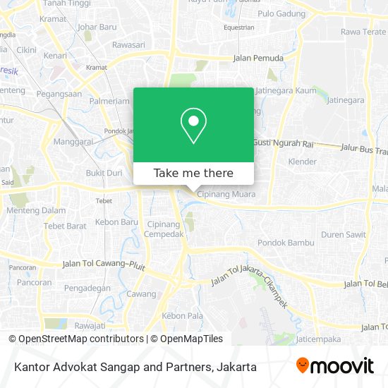 Kantor Advokat Sangap and Partners map