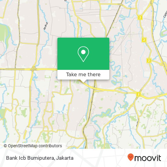 Bank Icb Bumiputera, Jalan T. B. Simatupang map