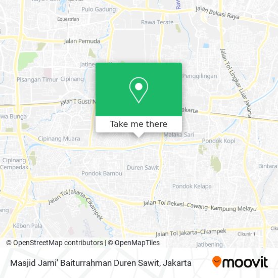 Masjid Jami' Baiturrahman Duren Sawit map