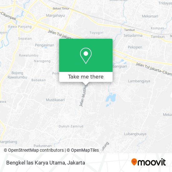 Bengkel las Karya Utama map