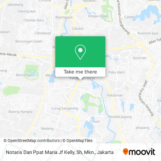 Notaris Dan Ppat Maria Jf Kelly, Sh, Mkn. map