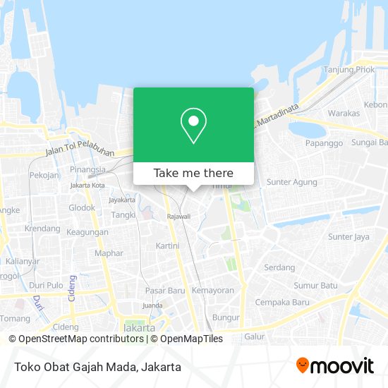 Toko Obat Gajah Mada map