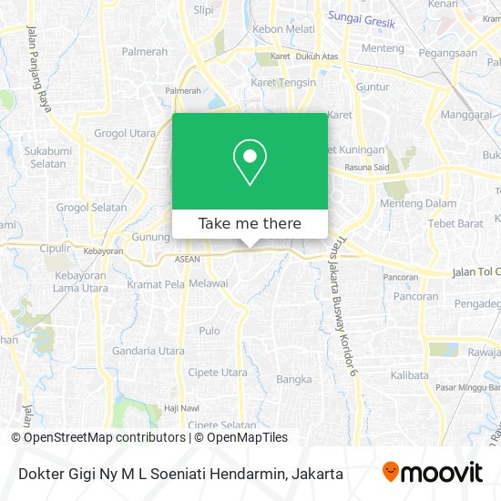 Dokter Gigi Ny M L Soeniati Hendarmin map