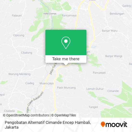 Pengobatan Alternatif Cimande Encep Hambali map