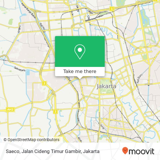 Saeco, Jalan Cideng Timur Gambir map