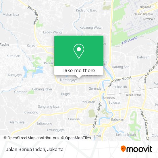 Jalan Benua Indah map