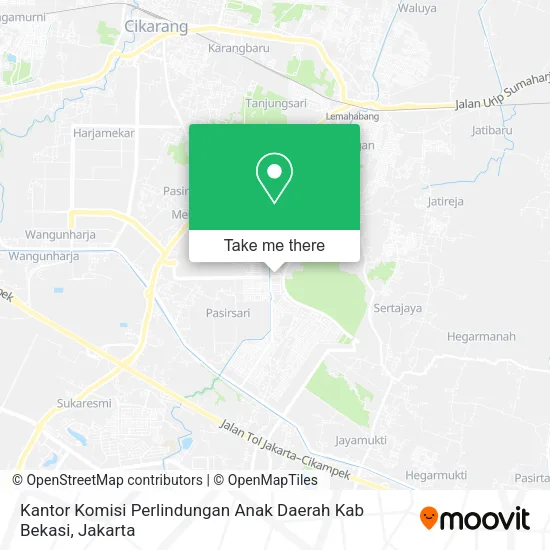 Kantor Komisi Perlindungan Anak Daerah Kab Bekasi map