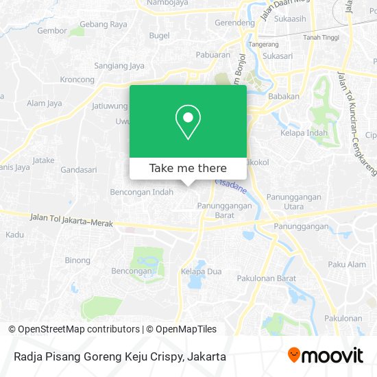 Radja Pisang Goreng Keju Crispy map