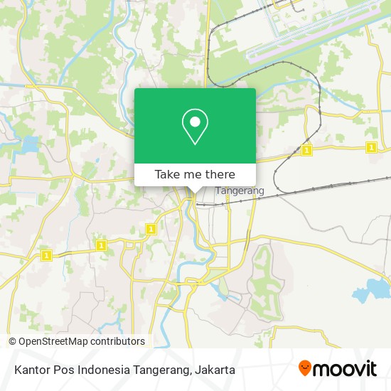 Kantor Pos Indonesia Tangerang map