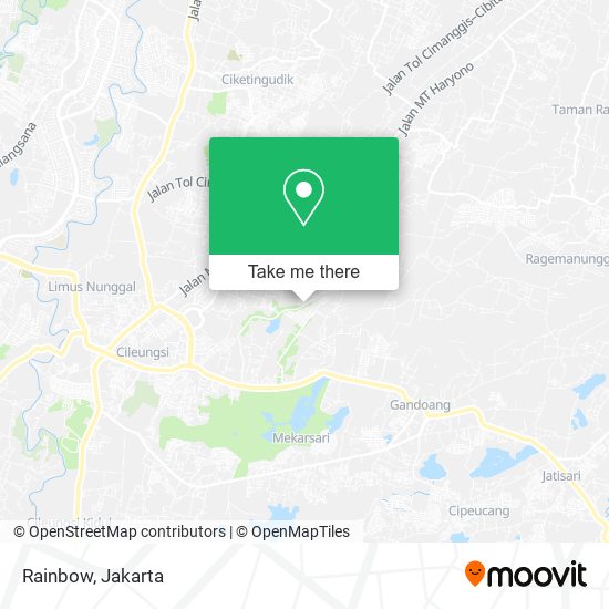 Rainbow, Cileungsi 16820 map