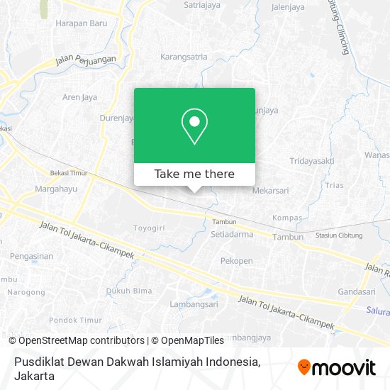 Pusdiklat Dewan Dakwah Islamiyah Indonesia map