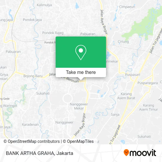 BANK ARTHA GRAHA map