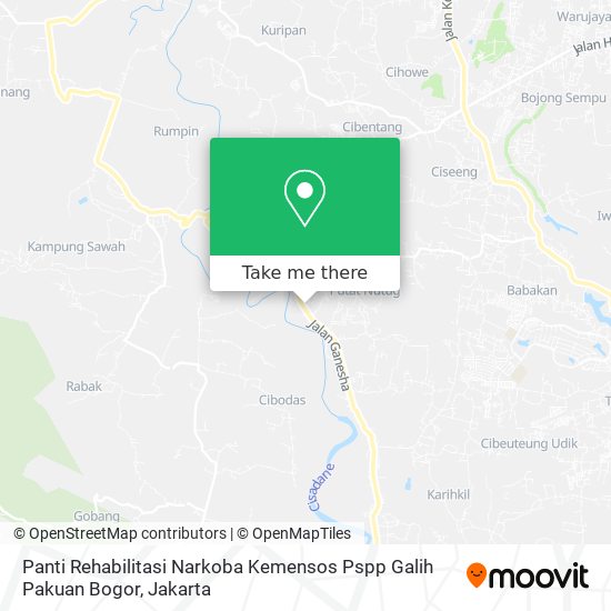 Panti Rehabilitasi Narkoba Kemensos Pspp Galih Pakuan Bogor map