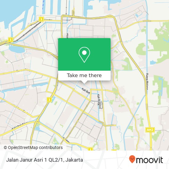 Jalan Janur Asri 1 QL2/1 map