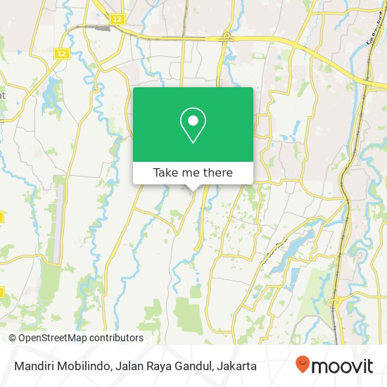 Mandiri Mobilindo, Jalan Raya Gandul map