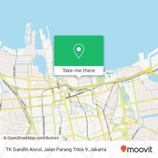 TK Gandhi Ancol, Jalan Parang Tritis 9 map