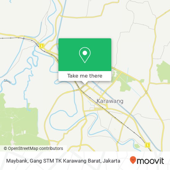 Maybank, Gang STM TK Karawang Barat map