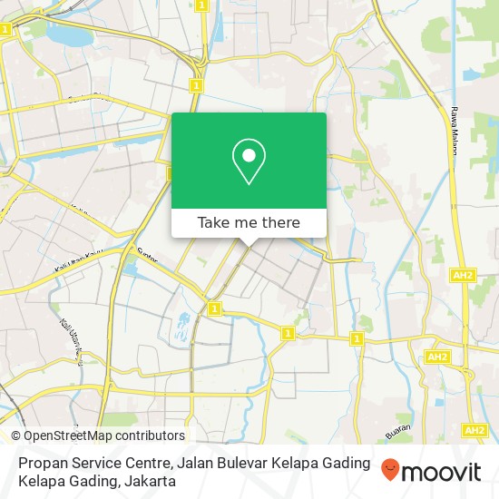 Propan Service Centre, Jalan Bulevar Kelapa Gading Kelapa Gading map