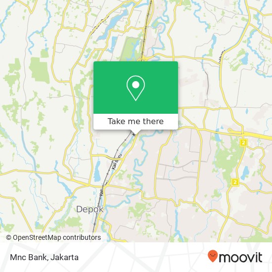 Mnc Bank, Jalan Margonda Beji map