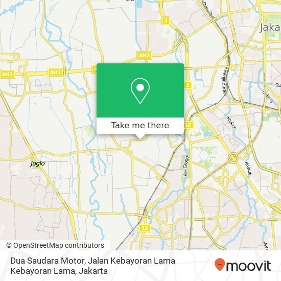 Dua Saudara Motor, Jalan Kebayoran Lama Kebayoran Lama map