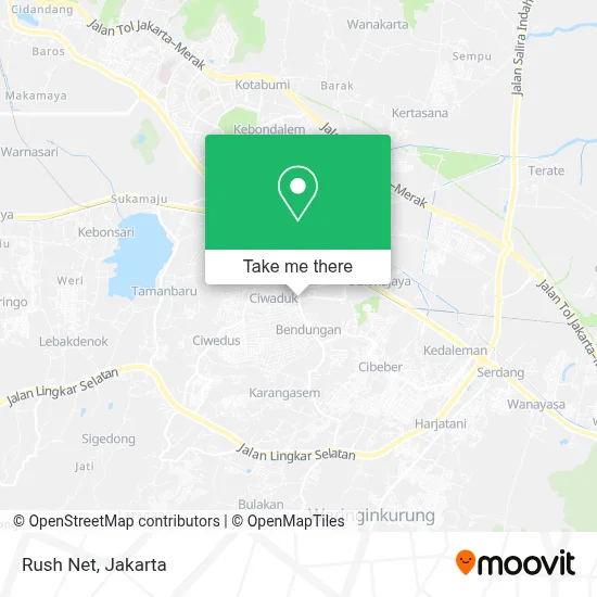 Rush Net map