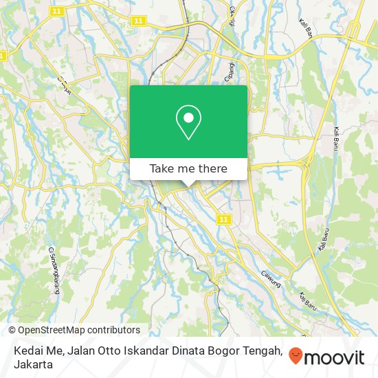 Kedai Me, Jalan Otto Iskandar Dinata Bogor Tengah map