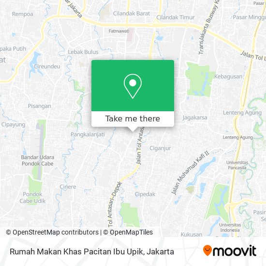 Rumah Makan Khas Pacitan Ibu Upik map