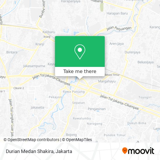 Durian Medan Shakira map