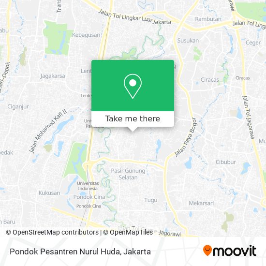 Pondok Pesantren Nurul Huda map