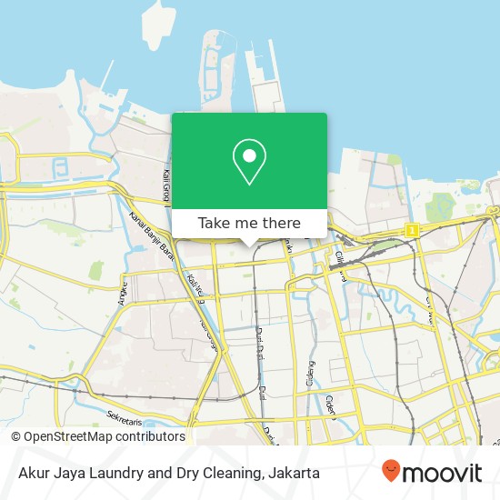 Akur Jaya Laundry and Dry Cleaning, Gang Kerta Jaya 3 Penjaringan map