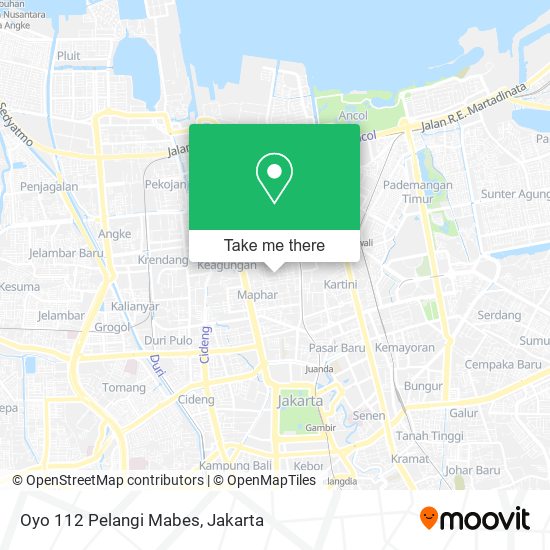 Oyo 112 Pelangi Mabes map