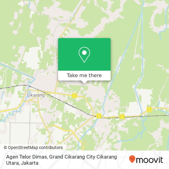 Agen Telor Dimas, Grand Cikarang City Cikarang Utara map