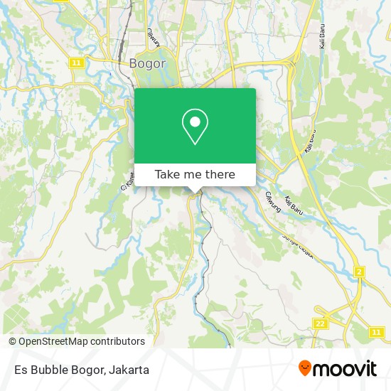 Es Bubble Bogor map