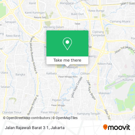 Jalan Rajawali Barat 3 1 map