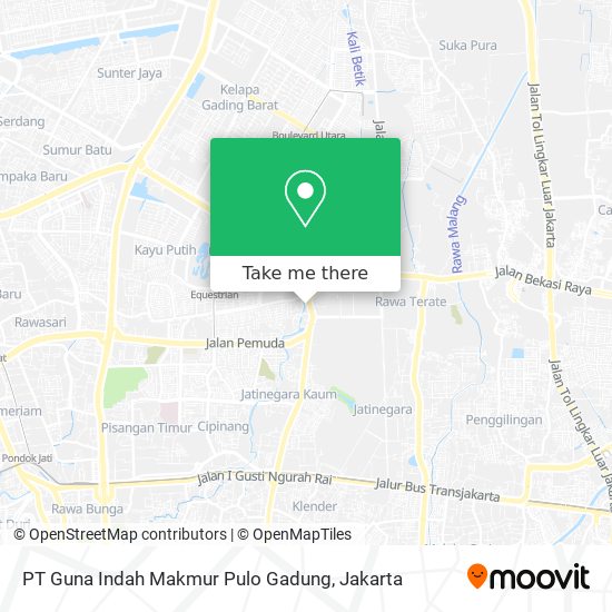 PT Guna Indah Makmur Pulo Gadung map
