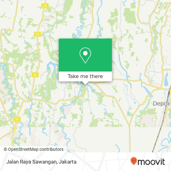 Jalan Raya Sawangan, Sawangan map