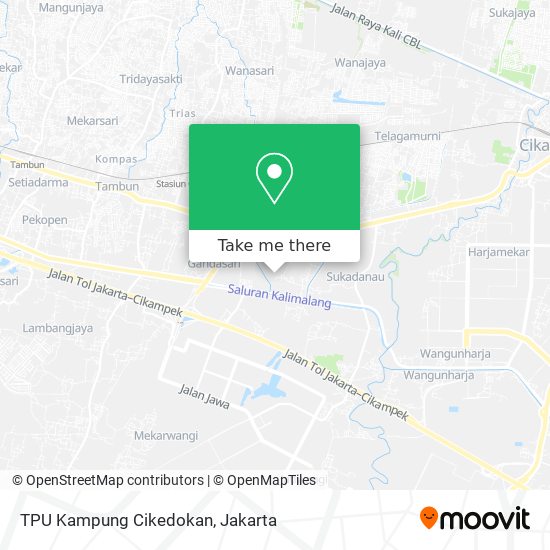 TPU Kampung Cikedokan map