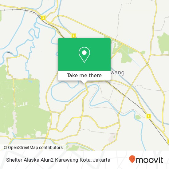 Shelter Alaska Alun2 Karawang Kota, Jalan Alun Alun Selatan Karawang Barat map