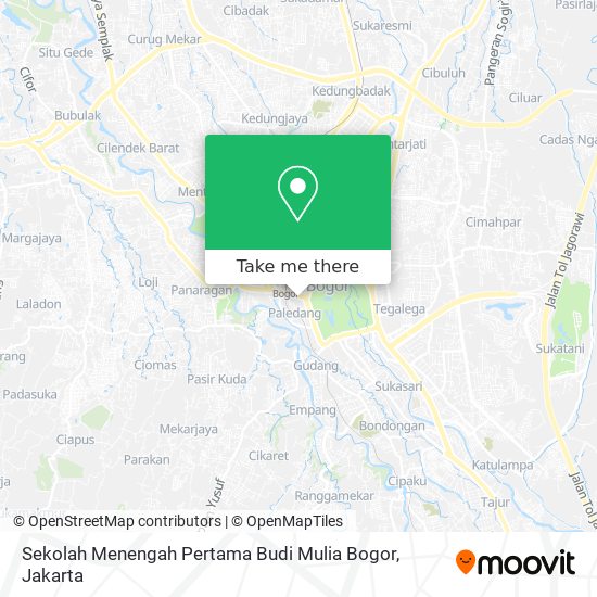 Sekolah Menengah Pertama Budi Mulia Bogor map