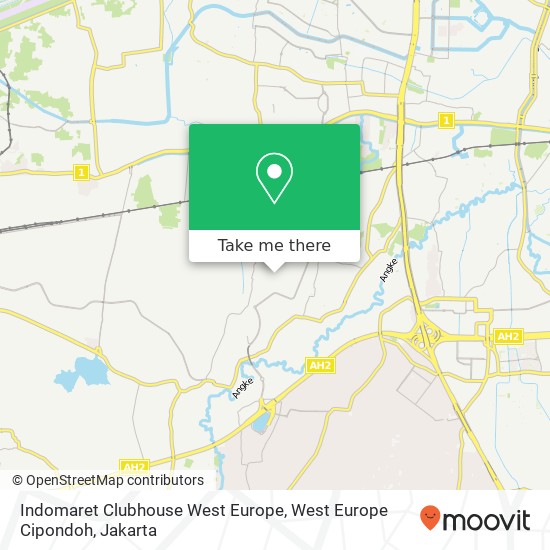 Indomaret Clubhouse West Europe, West Europe Cipondoh map