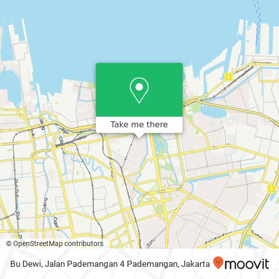 Bu Dewi, Jalan Pademangan 4 Pademangan map