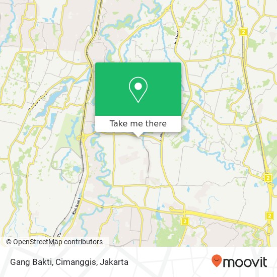 Gang Bakti, Cimanggis map