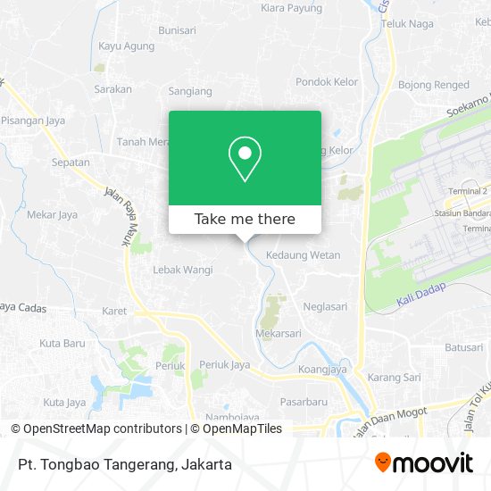 Pt. Tongbao Tangerang map