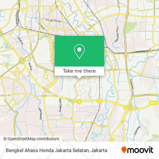 Bengkel Ahass Honda Jakarta Selatan map